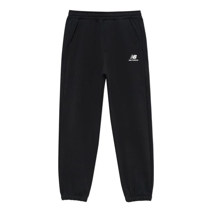 New Balance Essentials Stacked Logo Trousers Asia Sizing 'Black' AMP24383-BK