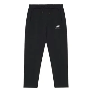 New Balance Essentials Stacked Logo Sweatpants Asia Sizing 'Black' AMP13390-BK