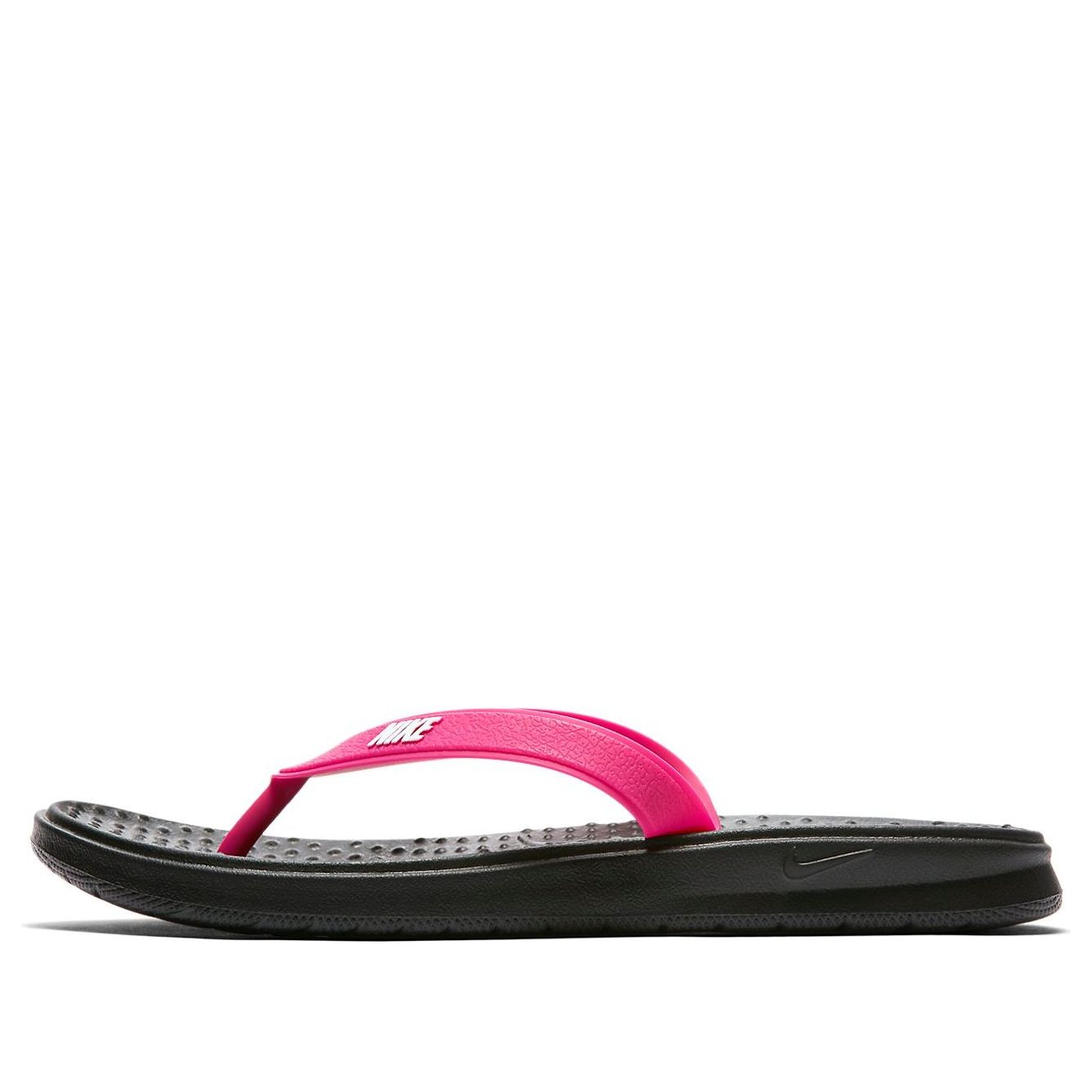 (WMNS) Nike Solar Thong 'Black White Vivid Pink' 882699-001