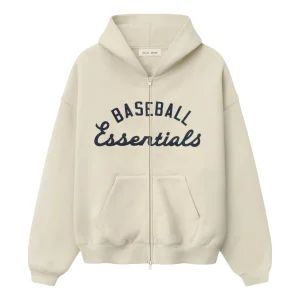 Fear of God Essentials x MLB Full Zip Sport Hoodie 'Oat' RW00253-0132