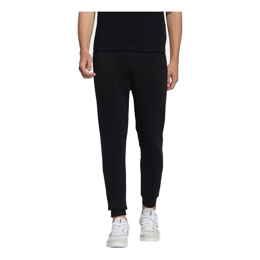 Men's adidas neo Sw 3s Knit Tp Bundle Feet Sports Pants/Trousers/Joggers Black H45188