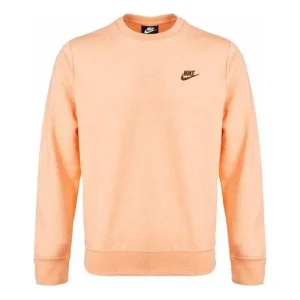 Nike Sportswear Alphabet Logo Round Neck Long Sleeves Apricot Pink DA0684-800