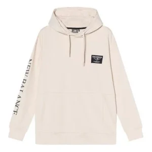 New Balance Casual Letters Print Hoodie Asia Sizing 'Cream White' NC943021-CRE