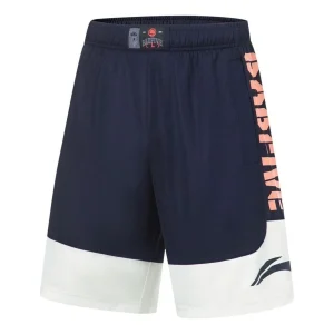 Li-Ning BadFive Basketball Competition Shorts 'Navy Orange' AAPT525-5