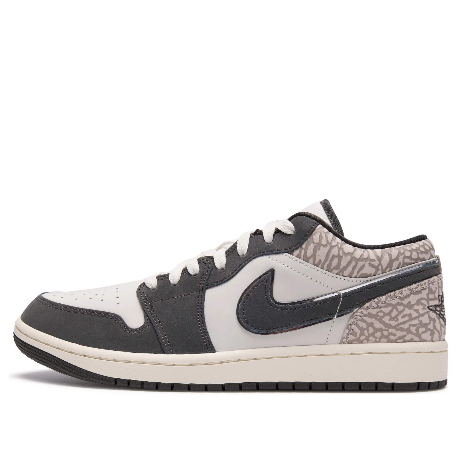 Air Jordan 1 Low SE 'Sail Deep Pewter Elephant Print' IU2268-100