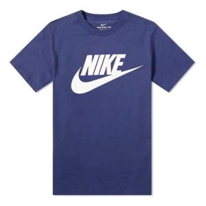 Nike Futura Icon Tee Logo Printing Short Sleeve Blue AR5004-411