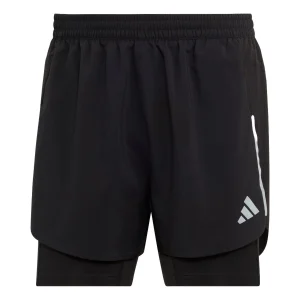 adidas Designed 4 Running 2-in-1 Shorts 'Black White' HN8023
