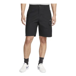 Men's Nike Solid Color Button Cargo Shorts Black DQ6293-010