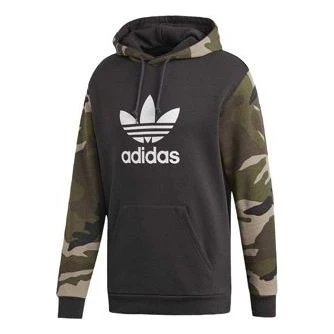 adidas originals Camo Camouflage Printing Splicing Black DV2023