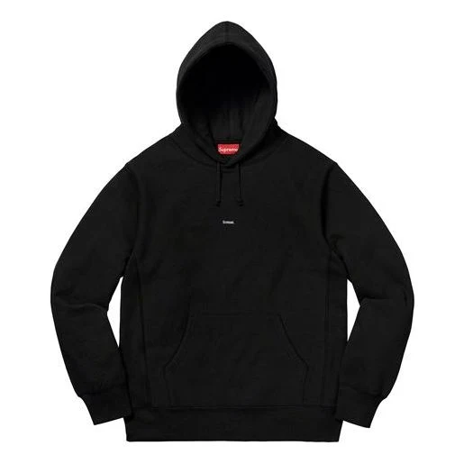 Supreme Micro Logo Hooded Sweatshirt 'Black' SUP-FW19-860