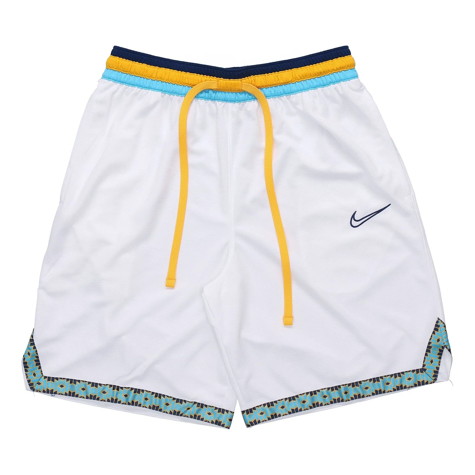 Nike DNA Contrast Color Stitching Basketball Sports Shorts White BV9447-101