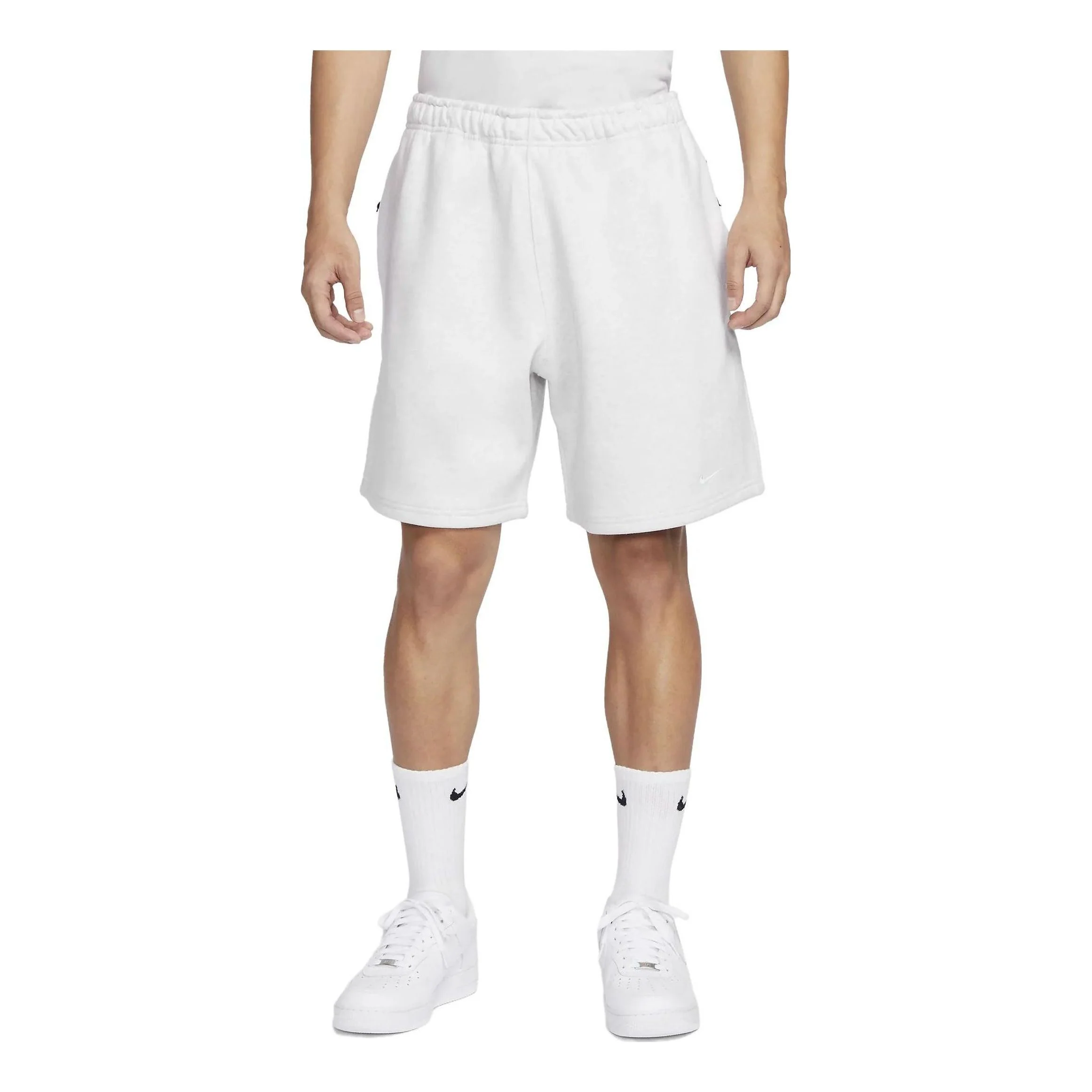 Nike Solo Swoosh Fleece Shorts 'Birch Heather' DV3055-051