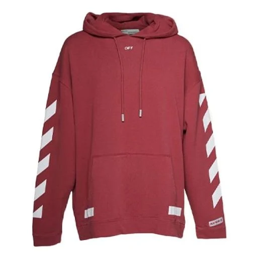 Off-White Arrow Stripe Printing Red OMBB009F170030282401