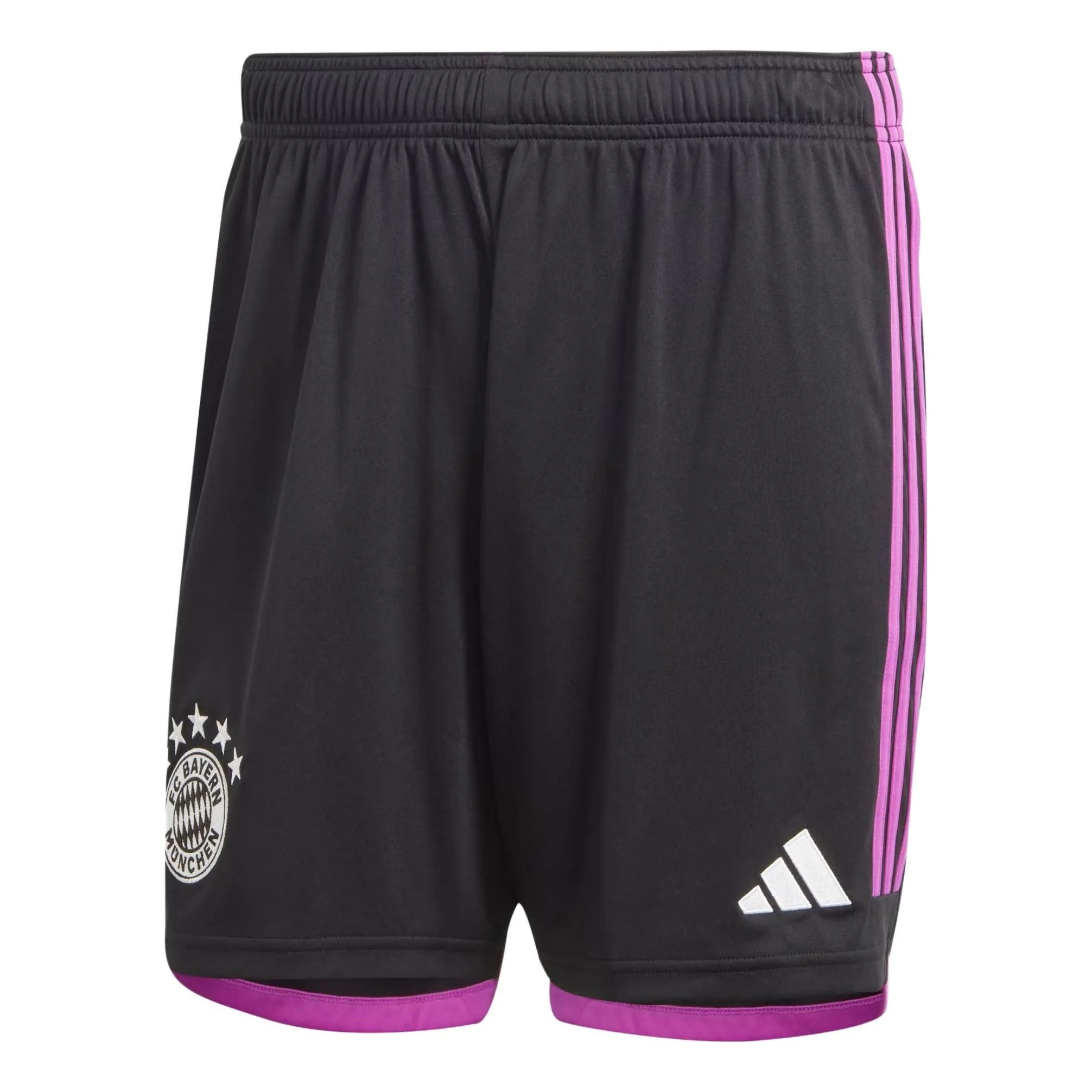 adidas FC Bayern 23/24 Away Shorts Asia Sizing 'Black Purple' HR3720