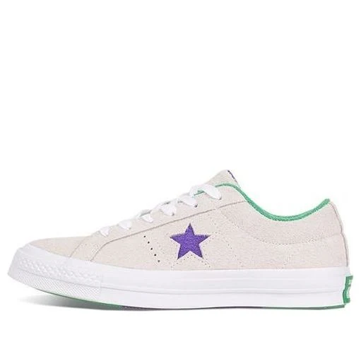 Converse Mens One Star Ox Grand Slam Suede 'White/Court Purple/Green 160592C