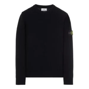 STONE ISLAND Crewneck Pullover 'Black' 7715526A1-V0029