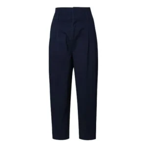 (WMNS) Converse High Waist Pants Asia Sizing 'Navy' 10020989-467