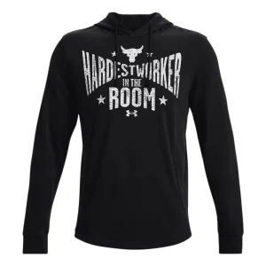 Under Armour Project Rock Terry Hoodie 'Black' 1370458-001