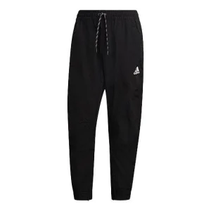 Men's adidas 3S tape Wov Pt Sports Stylish Woven Bundle Feet Cropped Pants/Trousers Black GM5751