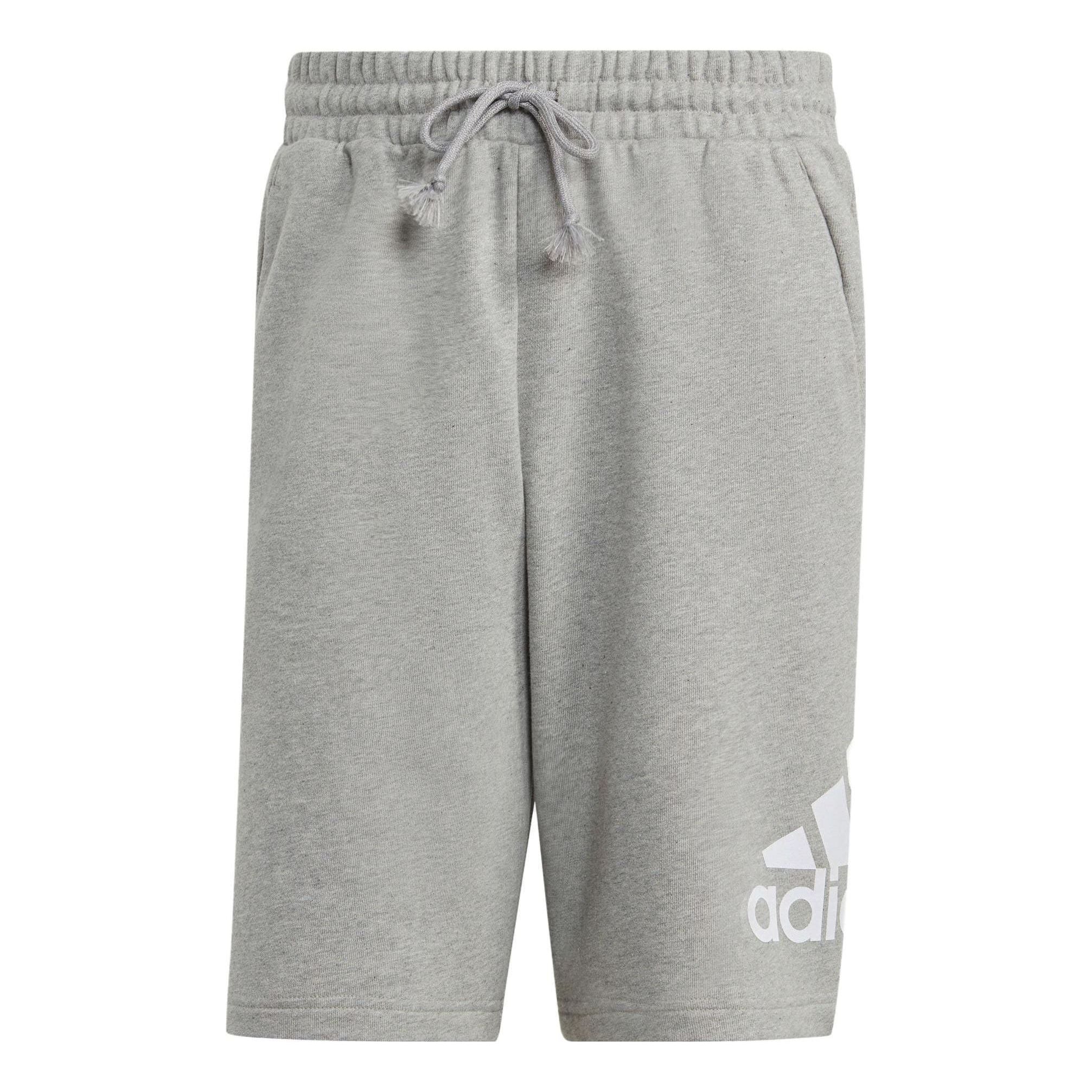 adidas Essentials Big Logo French Terry Shorts 'Grey' IC9403