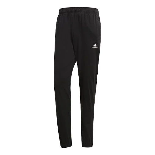 Men's adidas Sports Stylish Knit Black Long Pants/Trousers B47218