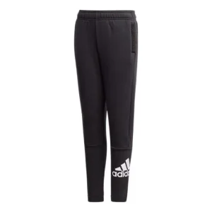 (GS) adidas Must Haves Winter Logo Sweatpants Asia Sizing 'Black White' GE0646