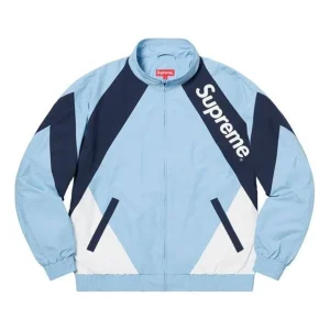 Supreme SS20 Week 1 Paneled Track Jacket Contrast Color Stitching Sports Unisex Blue SUP-SS20-076