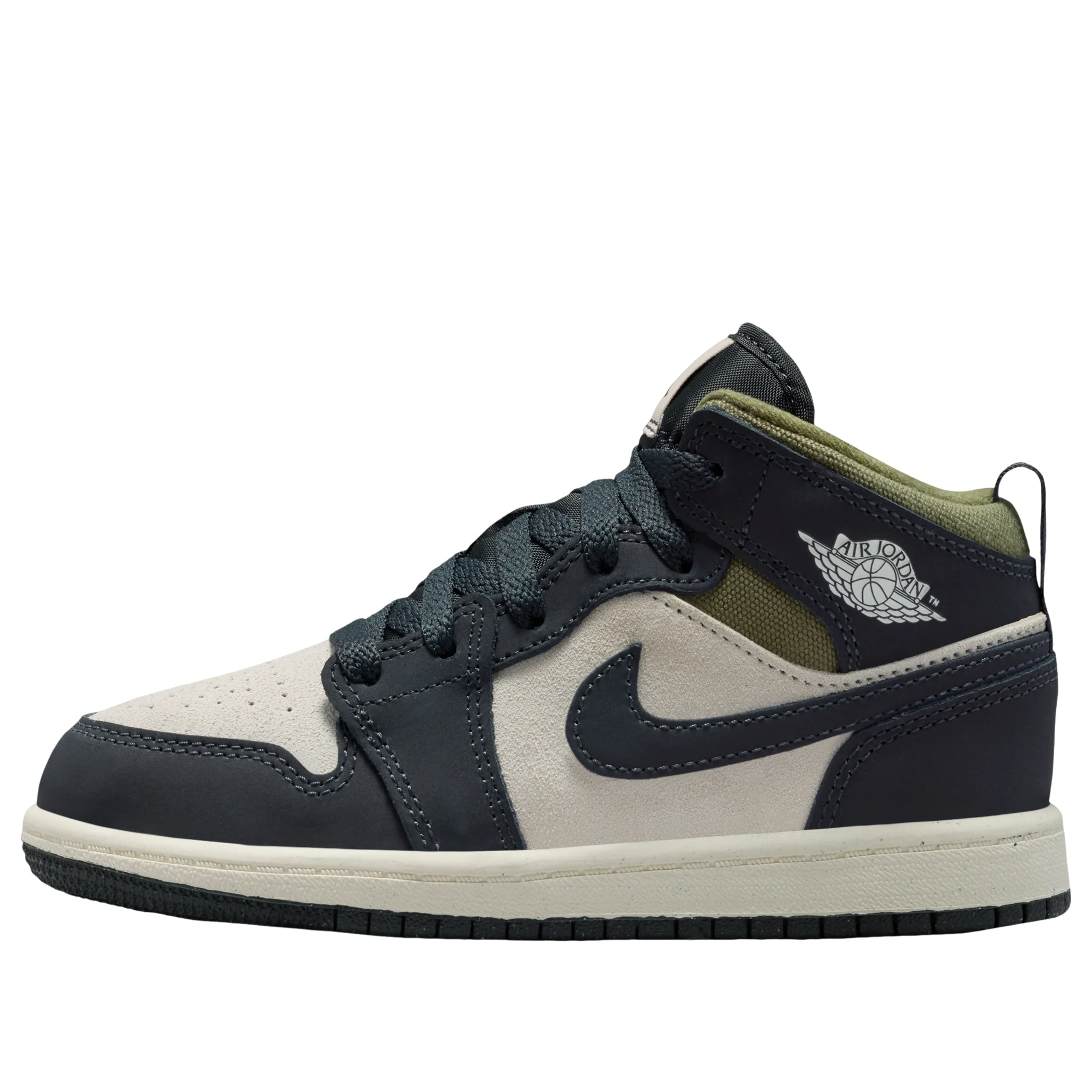 (PS) Air Jordan 1 Mid SE 'Off Noir Medium Olive' HV4444-102