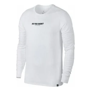 Air Jordan Retro 3 Long Sleeve T-Shirt 'White' 943938-100