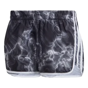 (WMNS) adidas Marathon 20 Allover Print Shorts 'White Black Grey Six' IL1665
