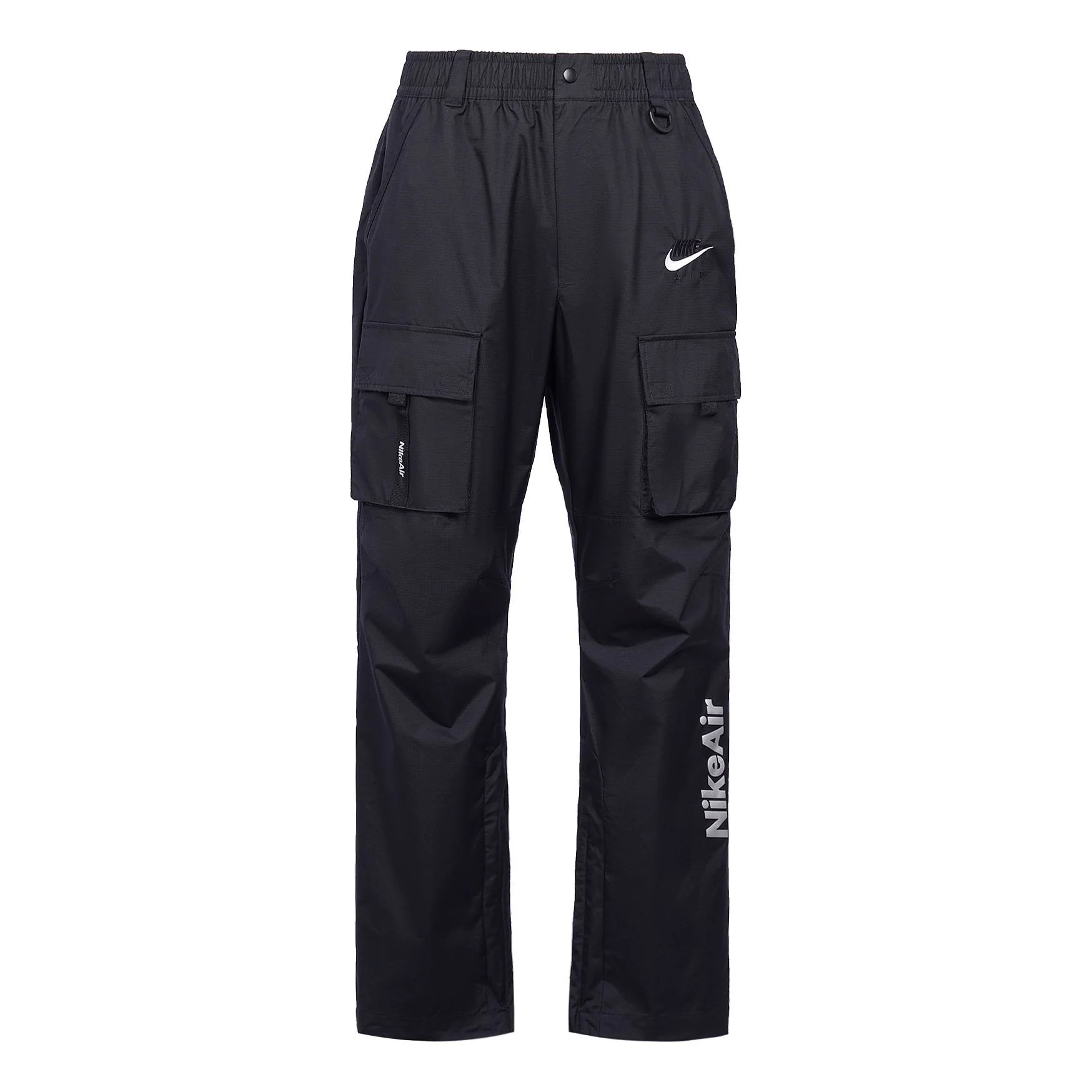 Nike Air Solid Color logo Multiple Pockets Pants Black CU4172-010