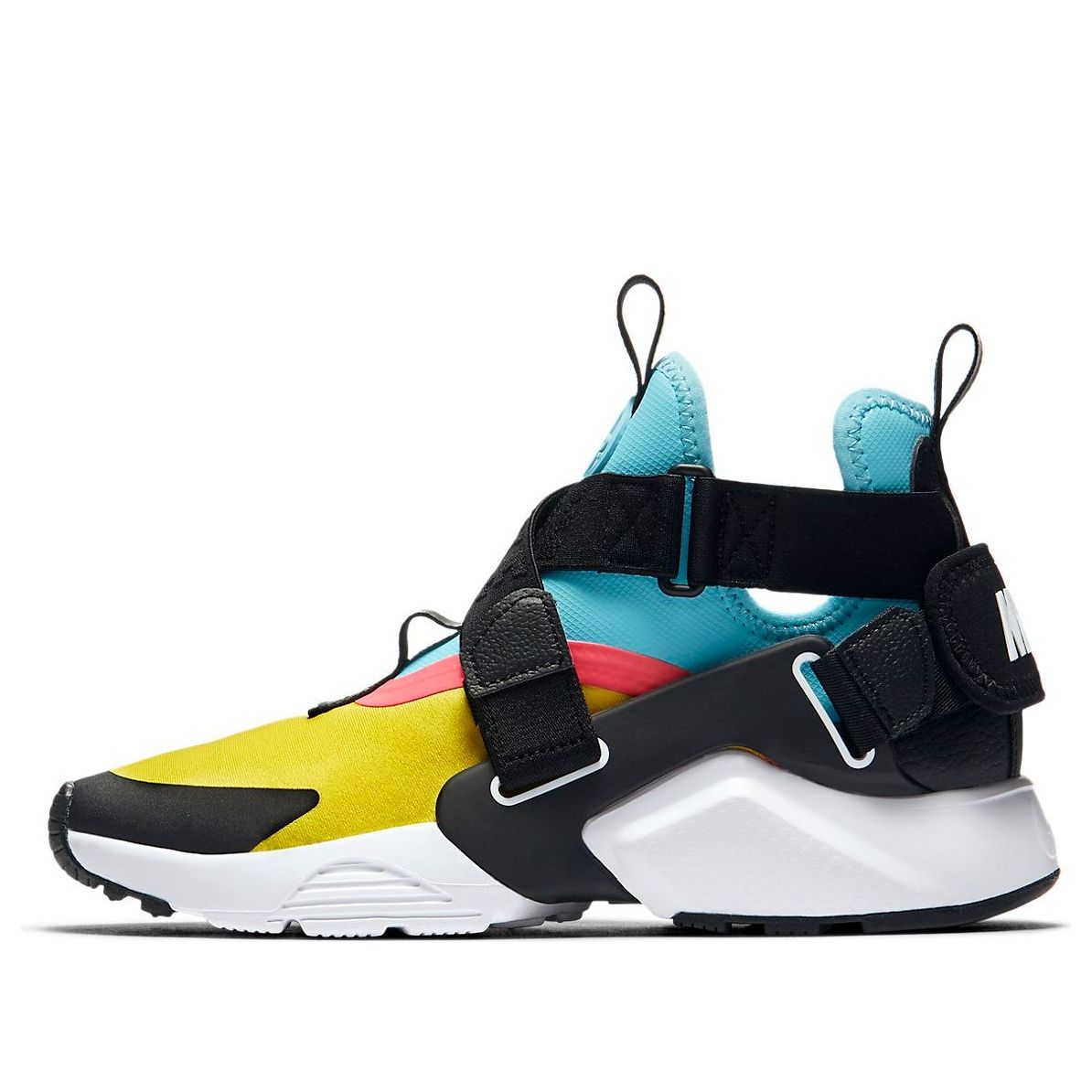 (GS) Nike Air Huarache City 'Black Yellow Blue' AJ6662-700