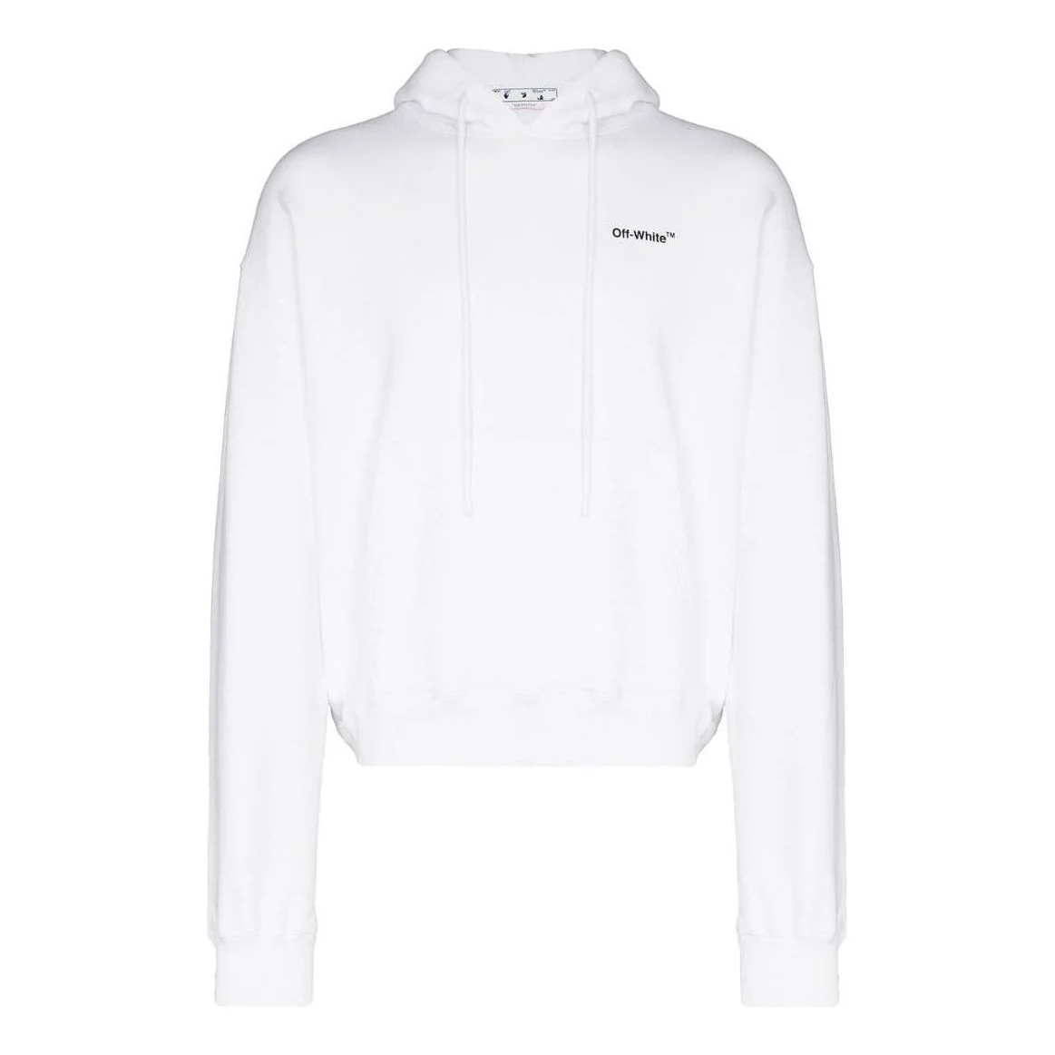 Men's Off-White SS22 Solid Color Short Casual Long Sleeves Version White OMBB037C99FLE0030110WHITE