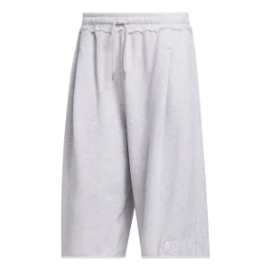 adidas Graphic Sweatshorts Asia Sizing 'Light Grey Heather' KT7876
