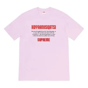 Supreme Week 17 Koyaanisqatsi Tee T SUP-FW20-380-PINK
