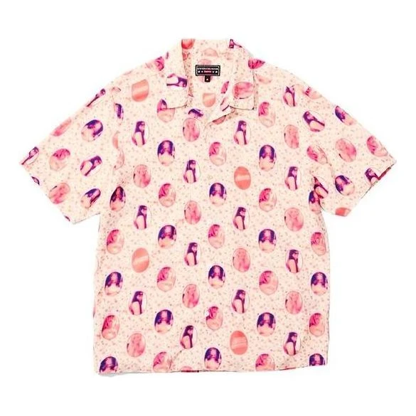 Supreme x HYSTERIC GLAMOUR Blurred Girls Rayon S/S Shirt 'Pink Purple' SUP-SS21-542