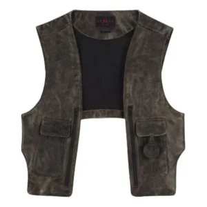 Air Jordan x J Balvin Leather Vest 'Brown Black' FJ6133-010
