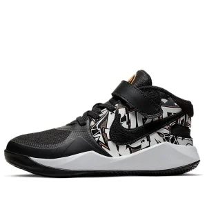 (PS) Nike Team Hustle D 9 FlyEase 'Black White Bright Orange' CQ4868-001