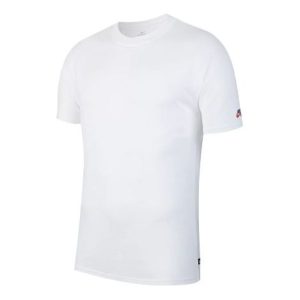Men's Nike SB Skateboard Short Sleeve White T-Shirt CW6946-100