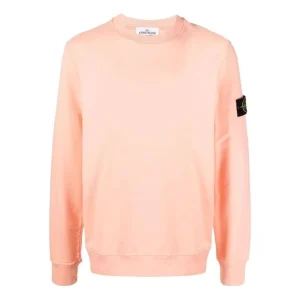 STONE ISLAND Brushed Cotton Fleece Sweatshirt 'Pink' 771563020-V0083