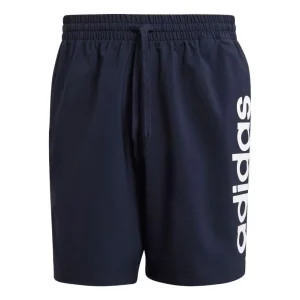 Men's adidas SS22 Solid Color Logo Printing Shorts Navy Blue GK9608