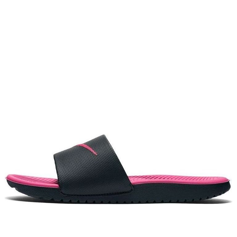 (GS) Nike Kawa Slide 'Black Vivid Pink' 819353-001