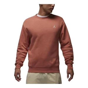 Air Jordan Essentials Logo Crew-Neck Sweatshirt 'Orange White' FJ7777-810