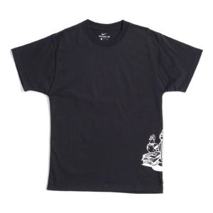 Nike SB Cartoon Printing Skateboard Short Sleeve Black CU0299-010