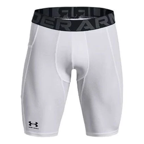 Under Armour HeatGear Pocket Long Shorts Asia Sizing 'White' 1361602-100