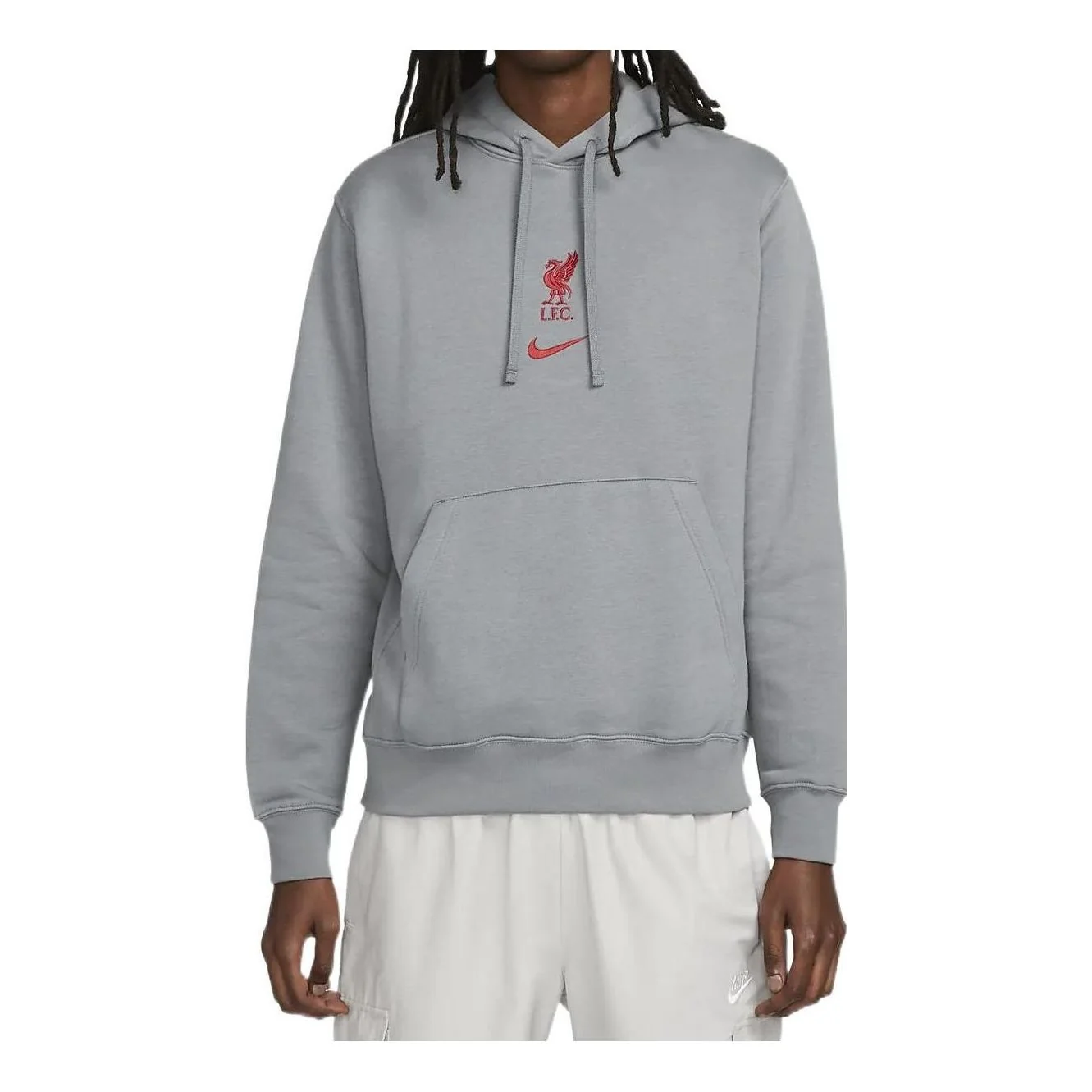 Nike Liverpool Club Pullover Hoodie 'Grey' DV2041-012