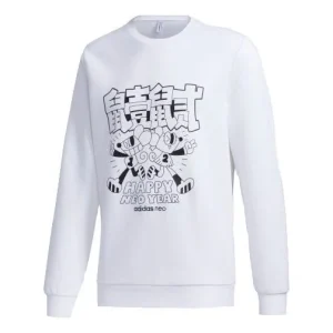 adidas neo Art Sweatshirt For Men White GF7089