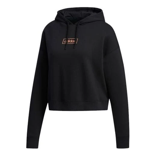 (WMNS) adidas neo C+ Fleece Hdy Sports Pullover Black FP7422