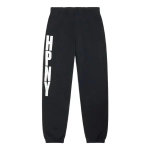 HERON PRESTON SS23 HPNY Sweat Pants 'Black White' HMCH027C99JER0021001