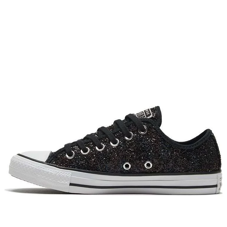 (WMNS) Converse Chuck Taylor All Star Low 'Glitter Shine - Black' 569405C
